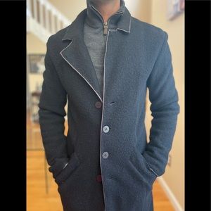 Mens wool topper coat
